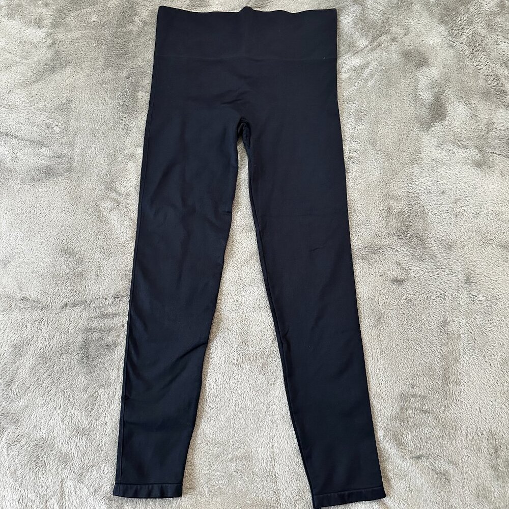 Blanqi Maternity Everyday Leggings LARGE Navy Blue Pregnancy Support